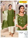Shristi By Green Tomato Rayon Straight Cut Kurti With Bottom Dupatta Wholesale Market In Surat
